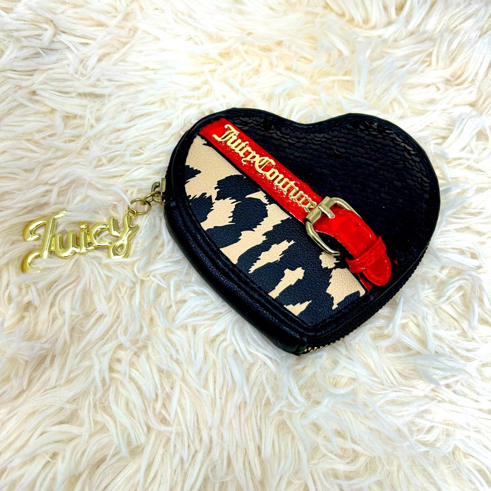 Juicy Couture coin purse 🆕 w/o tags | Leopard print w/ black sequin on front